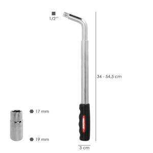 Chiave Estensibile per Ruota Auto 17x19 mm - Product Image 2