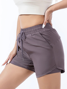 กางเกงขาสั้นเอวสูงยกกระชับบั้นท้ายสำหรับออกกำลังกายเล่นโยคะฟิตเนสของ2025 - Product Image 2