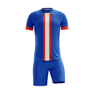 Nouvel arrivage d'uniformes de football bleu et jaune pour hommes OEM Club Sports Wear pour adultes pour l'équipe de football pour hommes - Product Image 4