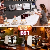Machine à café professionnelle industrielle à cappuccino en vrac, robot à café, 9 bars, machine à barista rétro - professionnelle, Royaume-Uni, 240v, pour la vente aux entreprises