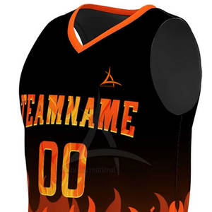 ชุดบาสเก็ตบอลพิมพ์ซับลิเมชันระดับพรีเมี่ยมไซส์ใหญ่วัสดุแห้งเร็วระบายอากาศได้ดีออกแบบมาเพื่อความสบายและทนทาน - Product Image 4