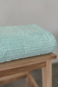 Toalla de baño Jacquard de bambú de menta 70*140cm 70% bambú 30% mezcla de algodón suave y absorbente Sevim diseño ecológico borde decorativo 470GSM - Product Image 3