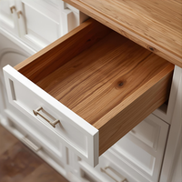 Boîte de rangement moderne en bois massif, écologique et haut de gamme, pour tiroir de cuisine, salle de bain et vêtements, 21x15x16 pouces