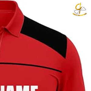 Camiseta de Cricket para Hombre, Estilo Casual, Corte Ajustado, Estampado a Todo Color, 100% Algodón, Manga Corta, Logotipo Personalizado - Product Image 4