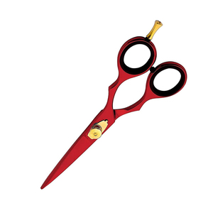 Tijeras de Peluquería de Color Rojo, Acero Inoxidable, Hojas Afiladas, Tijeras para Cortar el Cabello para Uso en Casa y en Salón - Product Image 3