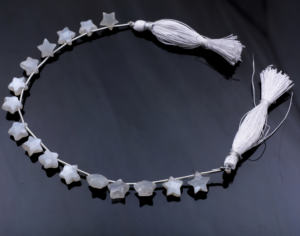 Cuentas de piedra lunar natural, hebras de piedras preciosas sueltas para la fabricación de joyas, ideales para cadenas finas y pulseras de eslabones, proyectos artesanales - Product Image 1