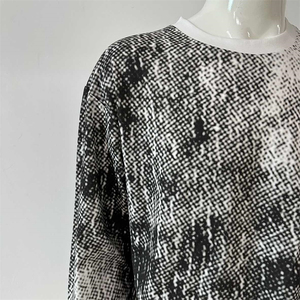 Camiseta de verano de algodón 100% con estampado DTG de gran tamaño personalizado para hombre, ropa de calle de manga larga de alta calidad - Product Image 4