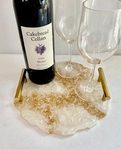 Plateau en résine fait à la main pour servir des boissons, des collations, modèle décoratif avec un design personnalisable, haute qualité M/S SHAAD HANDICRAFTS - Product Image 6