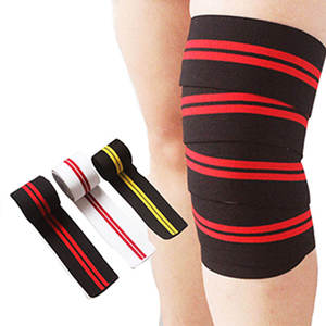 Meilleures ventes Enveloppes de genou élastiques et robustes unisexes pour l'entraînement de gymnastique avec logo personnalisable Protection respirante pour le massage du genou - Product Image 5