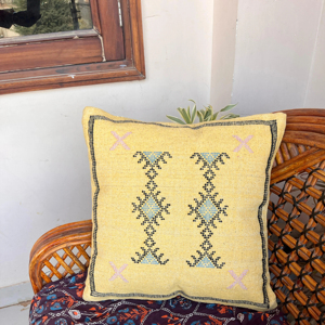 Vintage coton broderie canapé-lit canapé à l'extérieur jeter taie d'oreiller canapé chaise décoration à la main coton Sabra taie d'oreiller - Product Image 1