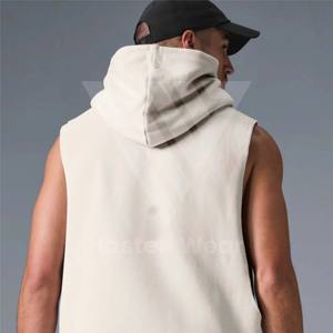 Sudaderas con capucha de entrenamiento atlético Gimnasio Fitness Pullover Singlet Hoodies Ropa de verano más exigente Sudadera con capucha de gimnasio sin mangas - Product Image 5