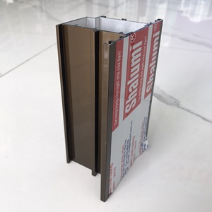 โปรไฟล์อลูมิเนียมสีน้ำตาลบรอนซ์ใช้สำหรับประตูและหน้าต่าง - Product Image 3