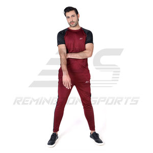 ชุดวอร์ม2ชิ้นสำหรับผู้ชายชุดออกกำลังกายในยิมชุดวอร์มสีสันสดใสสำหรับฤดูร้อนดีไซน์ใหม่ - Product Image 5