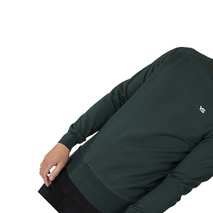 Pull-over à col rond surdimensionné OEM de haute qualité, sweat-shirt à manches longues avec logo personnalisé imprimé de tissu polaire pour hommes pour l'hiver - Product Image 3