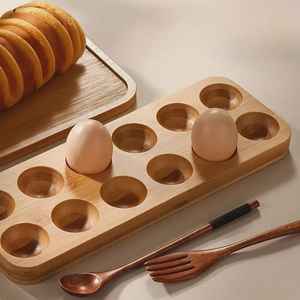 ที่วางไข่ไม้เคาน์เตอร์ถาดไข่ของขวัญการตกแต่งบ้านอีสเตอร์สำหรับเธอบ้านไร่ตกแต่งที่เก็บของห้องครัว - Product Image 1