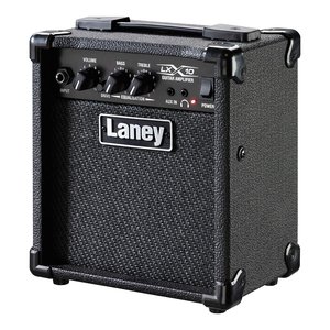 แอมป์กีตาร์ Laney Lx10 10W สีดำ พร้อมช่องต่อ Aux Input และปุ่มควบคุมระดับเสียง สำหรับฝึกซ้อมและใช้งานที่บ้าน - Product Image 1