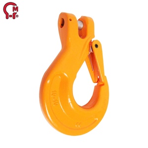 Gancho de Elevación de Acero Aleado HLM de <span class=keywords><strong>3</strong></span>/8 Pulgadas, Grado 100, con Pestillo, para Aplicaciones de Elevación y Aparejos - Product Image 1