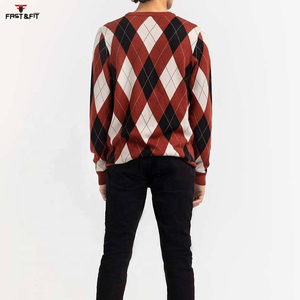 Pull à col rond personnalisable à impression frontale, vente chaude, tricot anti-froissement, séchage rapide, laine/cachemire, pour l'hiver, client - Product Image 4