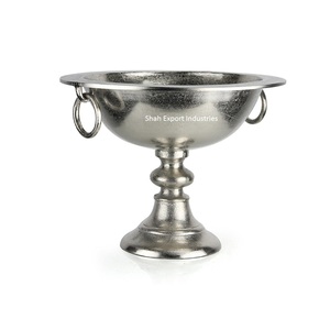 Nuevo cuenco decorativo de flores de Metal con Base dorada acabada para el hogar y la boda Decoración de mesa cuencos grandes de flores - Product Image 5