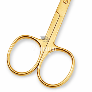 Ciseaux à ongles professionnels en acier inoxydable doré, droits et affûtés, de haute qualité pour pédicure - Product Image 5