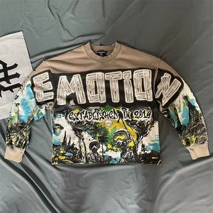 Suéter de Manga Larga con Cuello Redondo y Estampado MIXED EMOTION, Venta al por Mayor para Ropa de Hombre y Mujer - Product Image 2