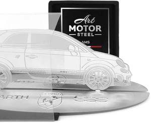 Modelo de Silueta Grabada Abarth para Fiat 500 en Acero Inoxidable, Modelo de Herramienta Giratoria 8016408112032 - Product Image 2