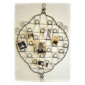 Customized Vintage Iron <b>Wire</b> Card <b>Holder</b> Eco-Friendly Christmas Home Holiday Festive Tabletop Decor - Product Image 1