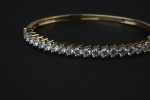 Exclusive 2.35ct lab grown diamond moissanite light weight <b>bracelet</b> round vs1 <b>gold</b> <b>rose</b> <b>gold</b> silver oem low moq b2b - Product Image 2