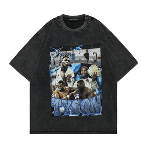 Gran oferta de camisetas de manga corta para hombre, 100% de algodón, antiarrugas, logotipo personalizado, impresión gráfica, punto informal de alta calidad - Product Image 2