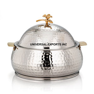 Hecho a mano de diseño de lujo cobre negro acabado nuevo Metal comida calentador cazuela estilo clásico Hotpot con calidad Superior - Product Image 4