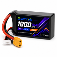 Batterie LiPo 6S 1800mAh 100C à décharge rapide 100% LCO pour avion RC, voiture, jouets et modèles réduits