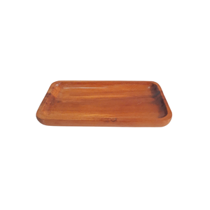 Plateau de restaurant en bois naturel écologique, assiette de service au design rectangulaire pour hôtels et restaurants, pour le service des aliments - Product Image 2