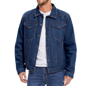 Veste en jean de la meilleure qualité pour hommes, tissu ultra doux, respectueux de la peau, produit élégant, veste en jean pour hommes - Product Image 2