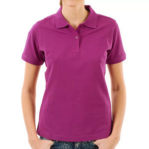 เสื้อเชิ้ตผู้หญิงทรงปกติคุณภาพสูงขายส่ง OEM ออกแบบเองได้ ผ้าเทอร์รี่โพลีเอสเตอร์/คอตตอน ระบายอากาศได้ดี แขนครึ่งตัว - Product Image 5