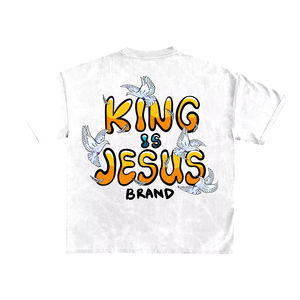 Custom Logo 300GSM Streetwear <b>Box</b> Cut Tee T Shirt Heavyweight Cropped Top TShirt Graphic Cotton Oversized Boxy Fit T-Shirt Men - Product Image 3