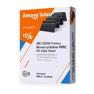 Panneau solaire monocristallin PERC BIPV sans cadre Ameya Solar 320W, 36V, feuille arrière blanche, verre avant, certifié TUV - Product Image 2