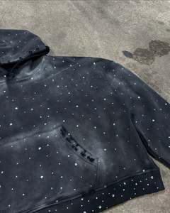 Sudaderas con capucha para hombre, jersey con diamantes de imitación, 100% algodón, impresión de gran tamaño, sudaderas con capucha personalizadas, fabricantes, Sudadera con capucha pesada para hombre - Product Image 4