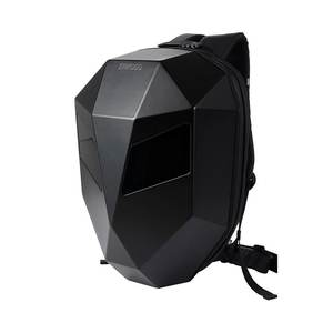 Mochila Inteligente LED Negra Grande ERKUGO con Soporte para Casco para Motociclistas # LEDBAG - Product Image 1