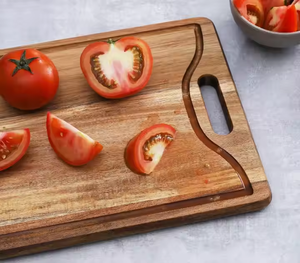 Tabla de cortar de madera de acacia con mango Rectángulo grande para carne, tabla de quesos, verduras de glowin fashion - Product Image 6