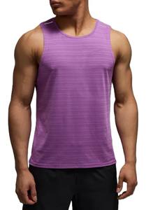 เสื้อกล้ามสำหรับผู้ชายและโลโก้ที่กำหนดเองสำหรับชุดลำลองและชุดออกกำลังกายสำหรับออกกำลังกายในฤดูร้อนแขนกุดสีทึบ - Product Image 1