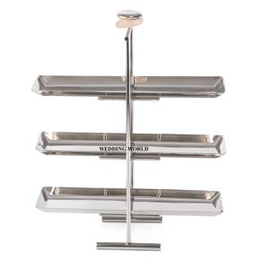 Bandeja de Chocolate decorativa para bodas y eventos, plato de Chocolate con diseño de dos niveles, forma personalizada, nueva bandeja de Chocolate - Product Image 2