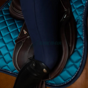 Elegant Comfortable Durable Horse Protection Saddle Pad with <b>Wool</b> Shell Breathable <b>Quilted</b> Design Soft Lining for English Riding - Product Image 5