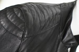 Men's Winter Stand Collar <b>Jackets</b> Genuine Lightweight Sheepskin <b>Leather</b> Black Color Made in Pakistan - Product Image 3