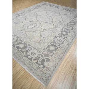 Alfombras de Lana Anudadas a Mano Erbe, Gris y Negro, Estilo Boho, con Medallones Abstractos y Patrones Rectangulares para el Hogar, Sala de Estar, Pasillo, Enlp-09 - Product Image 2