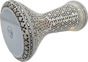 Gawharet El Fan 17,5 pouces, Mihrab noir professionnel, perle égyptienne, Doumbek Darbuka - Product Image 2