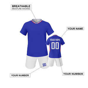 Uniformes de football personnalisés, ensemble de maillots de football à séchage rapide pour hommes, vêtements d'entraînement de club d'équipe, vêtements de sport de sublimation OEM - Product Image 2