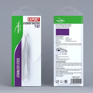 Nghia Impressionnant T-07 personnalisable OEM Outil de ciseaux à ongles en acier inoxydable gris Ensemble de manucure et pédicure avec pince à sourcils - Product Image 1