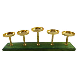 Portavelas de Navidad con forma de lazo de metal de tamaño personalizado, mesa de Casa recubierta de latón, suministros decorativos festivos y para fiestas - Product Image 6