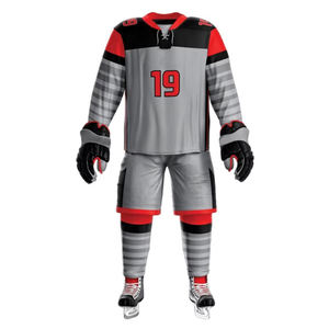 Uniforme de hockey sur glace en polyester de marque privée, uniforme de hockey sur glace léger le plus vendu à vendre - Product Image 1