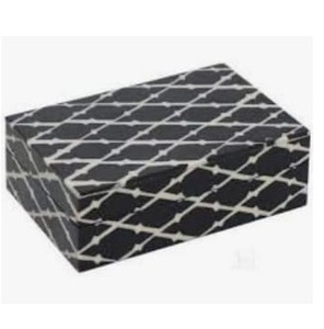 Caja de pañuelos con incrustaciones de madera y resina de alta calidad hecha a mano para restaurantes y cafés, mesa rectangular, forma colorida, tamaño personalizado - Product Image 3